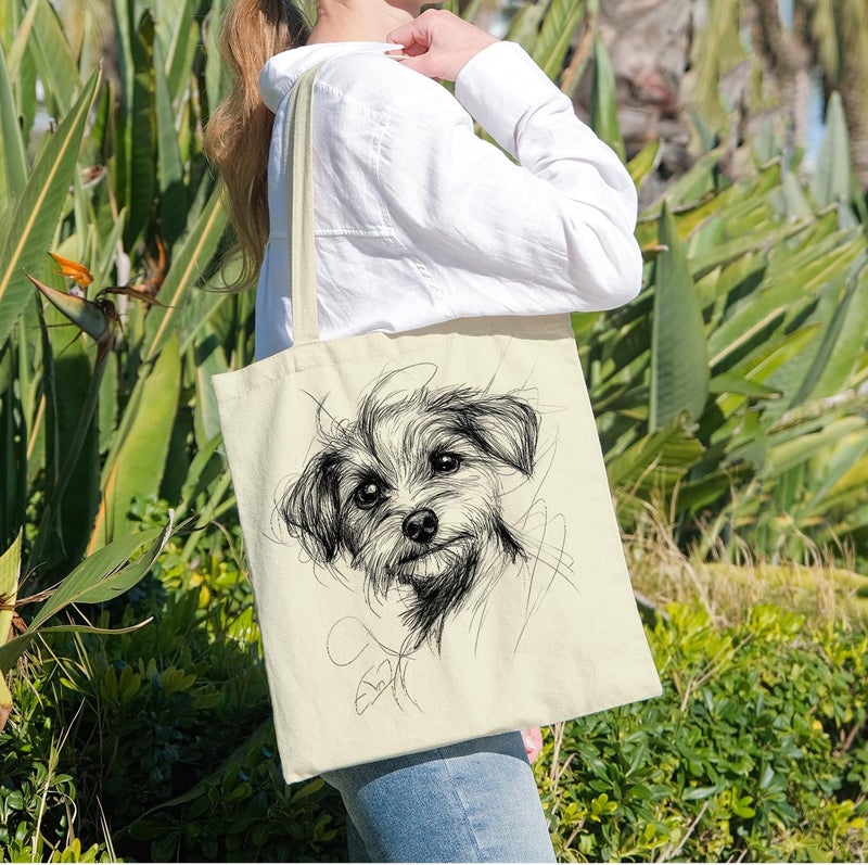 ANNA QUEEN Cat Tote Bag Shoulder Bag Handle Bag for Gym Yoga Picnic Beach Kitchen Reusable - Image 2